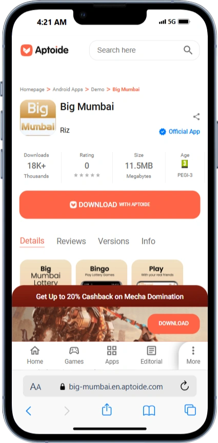 Big Mumbai lottery app